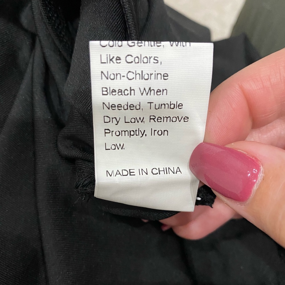 NWT Black bodysuit one piece top - Picture 6 of 7